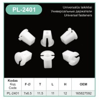 White Nylon Universal Expanding Nuts Locking Screw Grommets Fits VW &amp; Audi – PL-2401