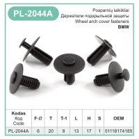 High Quality Plastic Rivets Trim Clips Bumper Arch sills covers Fits BMW – PL-2044A
