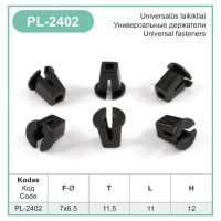 Black Plastic Universal Nuts Locking Screw Grommets Clips Fits VW &amp; Audi – PL-2402