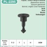 Screw-type plastic rivet Ø 7 mm for Audi, Seat, Škoda and more – PL-2295 Screw-type plastic rivet Ø 7 mm for Audi, Seat, Škoda and more – PL-2295