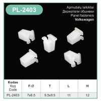 White Plastic Universal Expanding Locking Nuts Screw Grommets Fits VW, Audi – PL-2403