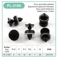 Interior Door Card &amp; Trim Panel Retaining Clip Fastener For Ford Focus C-Max – PL-2189
