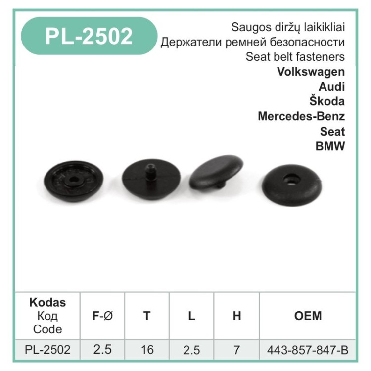 sets Plastic Seat Belt Buckle Buttons Holders Studs Retainer Stopper Pin Clip – PL-2502 sets Plastic Seat Belt Buckle Buttons Holders Studs Retainer Stopper Pin Clip – PL-2502