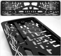 Embossed number plate frame "Ugnys" (Flames) – R3-50711
