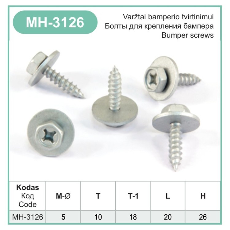 Screw Ø 5 mm – MH-3126 Screw Ø 5 mm – MH-3126