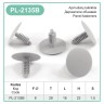 Grey Plastic Fir Tree Trim Clips 7mm Hole, 28mm Head Car Van Spruce Button – PL-2135B Grey Plastic Fir Tree Trim Clips 7mm Hole, 28mm Head Car Van Spruce Button – PL-2135B
