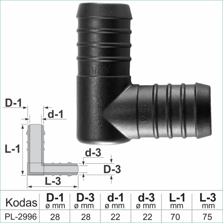 28 mm L-Piece Plastic Barbed Connector Joiner Tube Hose Pipe Fitting – PL-2996 28 mm L-Piece Plastic Barbed Connector Joiner Tube Hose Pipe Fitting – PL-2996