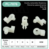 White Door Lock Rod Handle Cable Retainer Clips 893839821 – PL-7076
