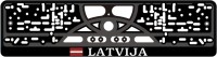 Number plate holder 520×110 mm, black – R3-235