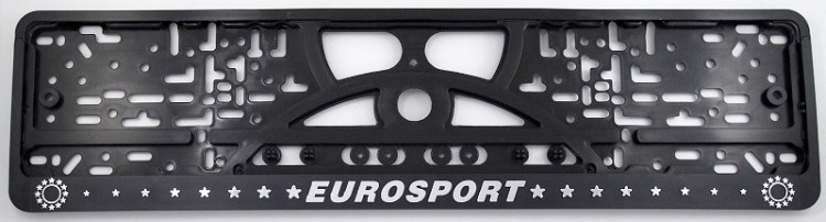 Embossed number plate frame "EURO SPORT" – R3-50861