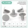 Grey Plastic Fir Tree Trim Clips 8mm Hole, 24mm Head Car Fasteners lining – PL-2139B