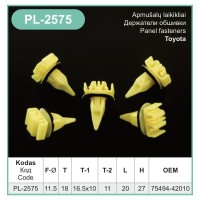 Trim panel clip Ø 11.5 mm for Toyota – PL-2575