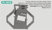 Window regulator clip for Škoda, Volkswagen – PL-3018