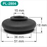 UNIVERSAL 15/36/18 Rubber Tie Rod End Ball Joint Dust Boots Dust Cover Boot Gaiters 15x36x18 mm – PL-2804