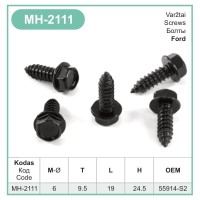 Screw Ø 6.1 mm for Ford, Mercedes-Benz – MH-2111