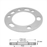 Universal Aluminium Wheel Spacers Shims 6mm 5 Or 6 Stud Pattern Adaptor – RK-0603