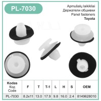 8149628010 White Black Rear Tail Lamp Assembly Guide Clips – PL-7030