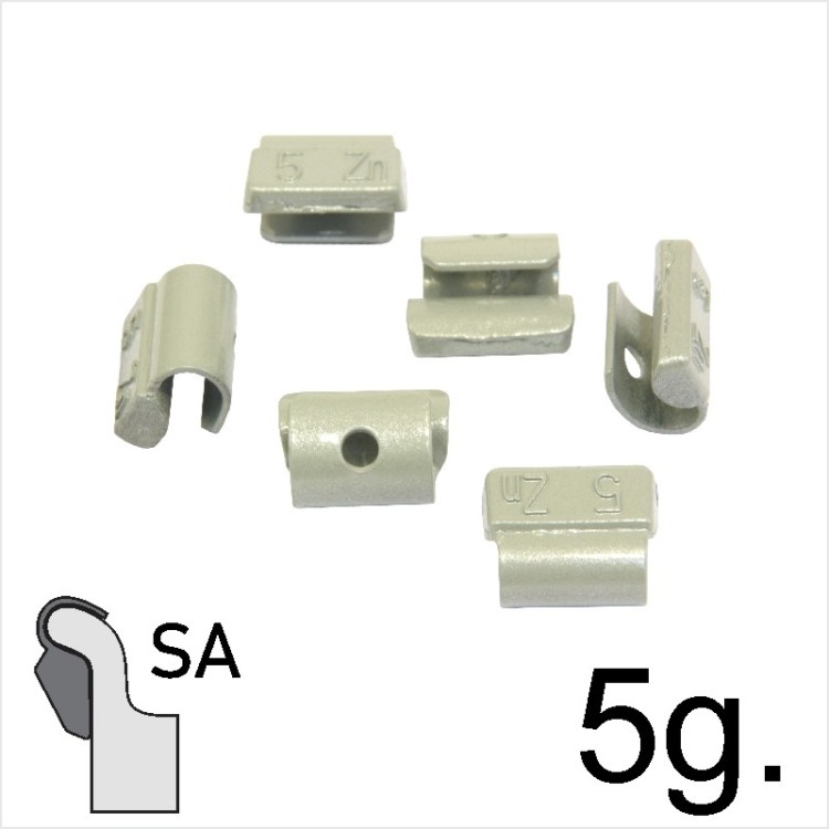 5 g. Premium Coated Zinc Balancing Wheel Weights Clip-On Alloy Wheels Rims – SA-005G