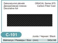Carbon-look decorative film 146×540 mm – C-101