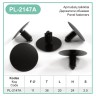 Black Plastic Fir Tree Trim Clips 10mm Hole 36mm Head Car Fasteners Fixings – PL-2147A