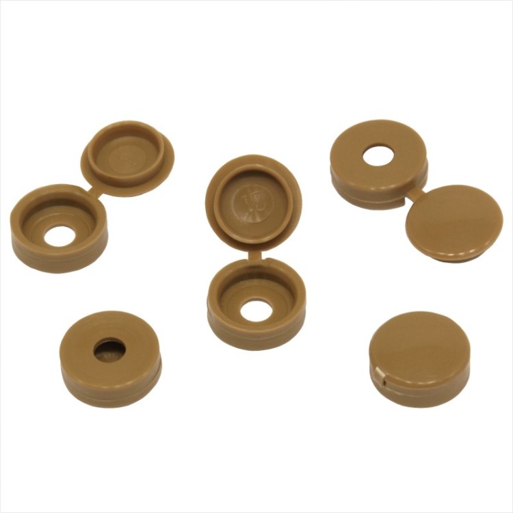 OAK Rustic Wood Brown PLASTIC SCREW COVER CAPS HINGED FOLD OVER SIZE 6g/8g GAUGE – FX-OR-14 OAK Rustic Wood Brown PLASTIC SCREW COVER CAPS HINGED FOLD OVER SIZE 6g/8g GAUGE – FX-OR-14