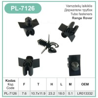 Black Bonnet Release Cable Retainer Clips 7mm LR013332 – PL-7126