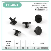 Bumper clip Ø 5 mm for Mercedes-Benz – PL-4024