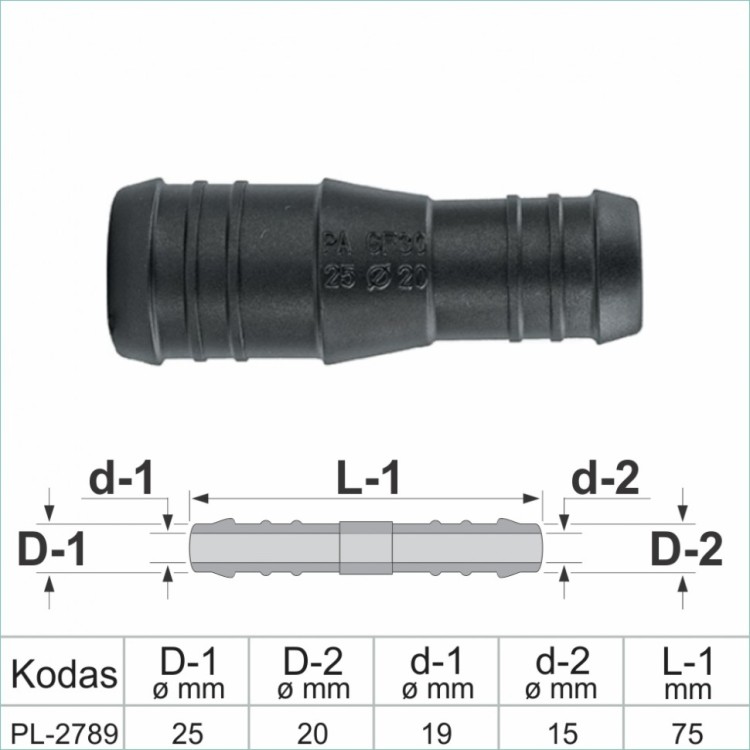 20 mm I-Piece Reducer Plastic Barbed Connector Joiner Tube Hose Pipe Fitting – PL-2789 20 mm I-Piece Reducer Plastic Barbed Connector Joiner Tube Hose Pipe Fitting – PL-2789