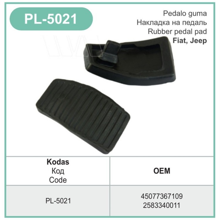 Brake Clutch Pedal Rubber Pad Cover 45077367109-2583340011 – PL-5021