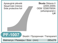 Paint protection film Škoda Octavia II (left) – PF-1007