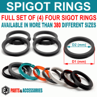 Spigot Rings SET OF 4 Alloy Wheel Hub Centric Spacer size to choose 380 all Cars – CR-1