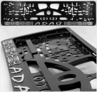 Embossed number plate frame with lettering Адай ADAJ ADAY – R3-51991
