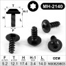Screw Ø 5.2 mm for Audi, Seat, Škoda and more – MH-2140