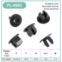 Plastic expansion nut Ø 10.3 / 11 mm – PL-4063