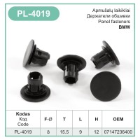 Trim panel clip Ø 8 mm for BMW – PL-4019