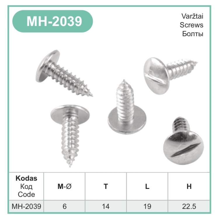 Screw Ø 6.3 mm – MH-2039