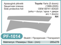 Paint protection film Toyota Yaris (right) – PF-1014