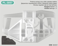 Window regulator clip for Citroen, Peugeot – PL-3057
