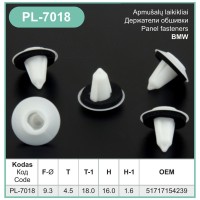 Trim Panel Retainer Fastener Clips 51717154239 – PL-7018