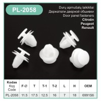 Door Card Trim Clips Plastic Panels Covers Fits Citroen Peugeot Renault – PL-2058