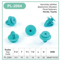 Plastic Pillar Trim Board Retainer Interior Panel Door Card Clips Fit Toyota – PL-2064