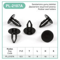 Black Plastic Fir Tree Trim Clips Spruce 5mm Hole 14mm Head Car Van Fixings – PL-2107A