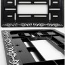 Embossed number plate frame "Ugnys" (Flames) 300x150 mm for US-type registration plates – R4-30101