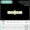 Nylon Vacuum Hose Straight Connector 1/4 x 1/4 10017487 – PL-6014 Nylon Vacuum Hose Straight Connector 1/4 x 1/4 10017487 – PL-6014