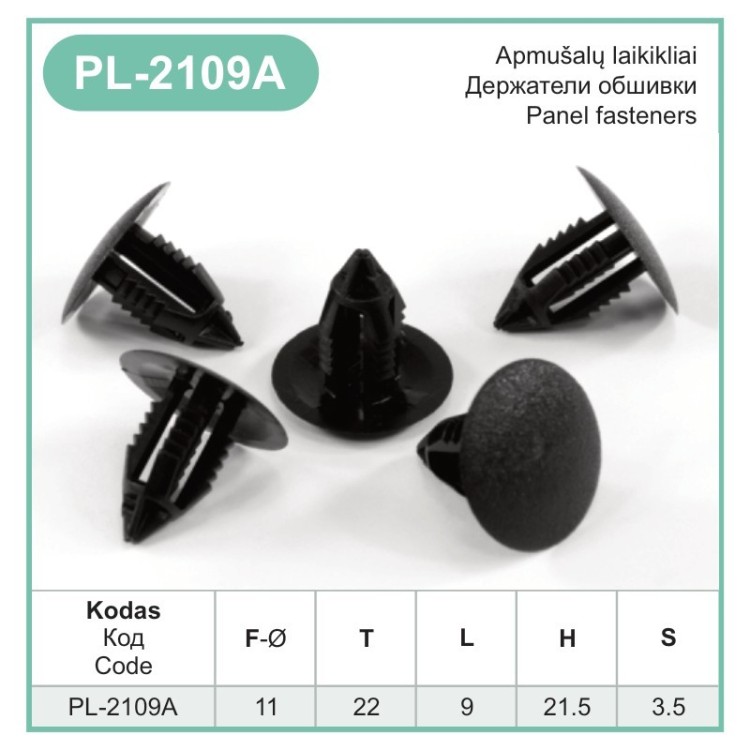 Black Plastic Fir Tree Trim Clips Spruce 10mm Hole 22mm Head Car Van Fixings – PL-2109A Black Plastic Fir Tree Trim Clips Spruce 10mm Hole 22mm Head Car Van Fixings – PL-2109A