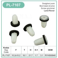 White Screw Grommet Wheel Arch Door Trim Clips RYH500840 – PL-7107