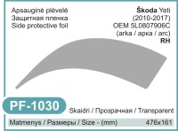 Paint protection film Škoda Yeti (right) – PF-1030
