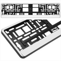 Number plate holder 520×110 mm, white – M-6620
