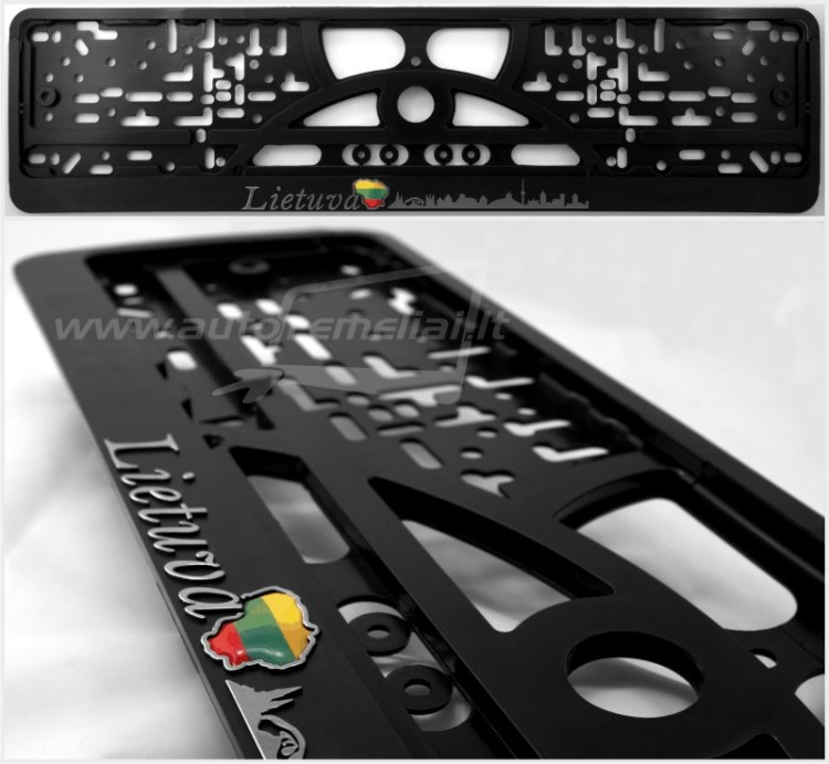 Embossed number plate frame with lettering "LIETUVA" – R3-41153