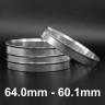Aluminium Spigot Rings / 64.0mm - 60.1mm – CR-8118 Aluminium Spigot Rings / 64.0mm - 60.1mm – CR-8118